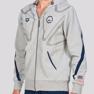 Arena Authentic Official USA Swimming National Team Zipup Jacket Hoody Sz MEDIUM